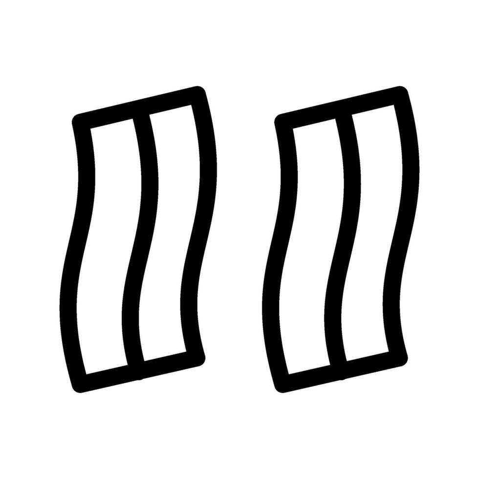 Bacon Icon Vector Symbol Design Illustration