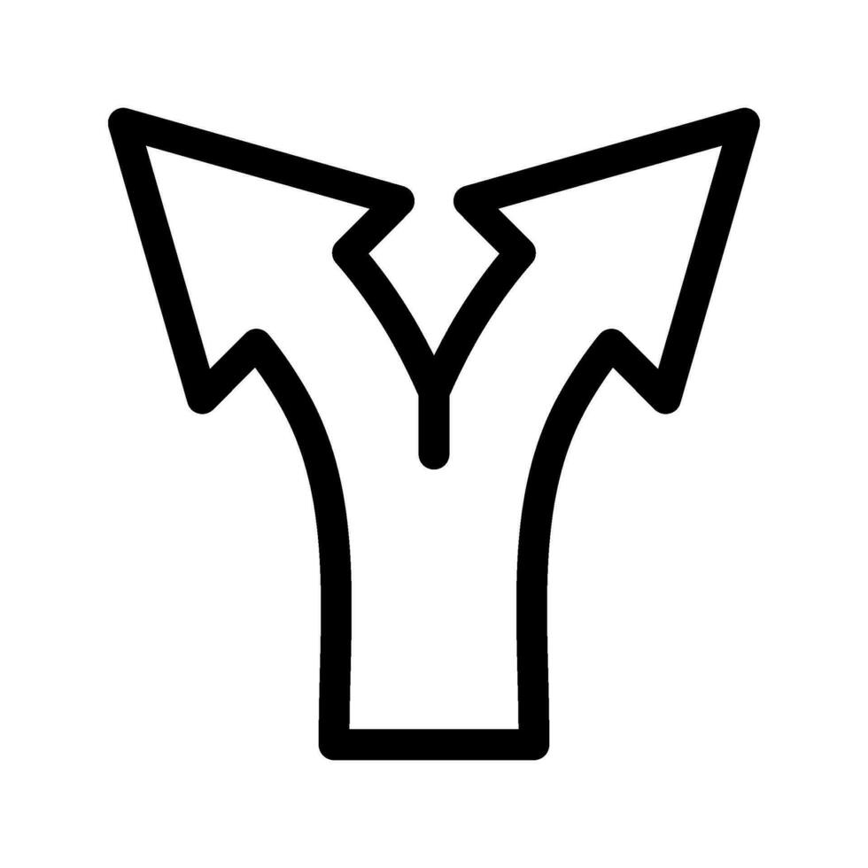 Crossroads Icon Vector Symbol Design Illustration