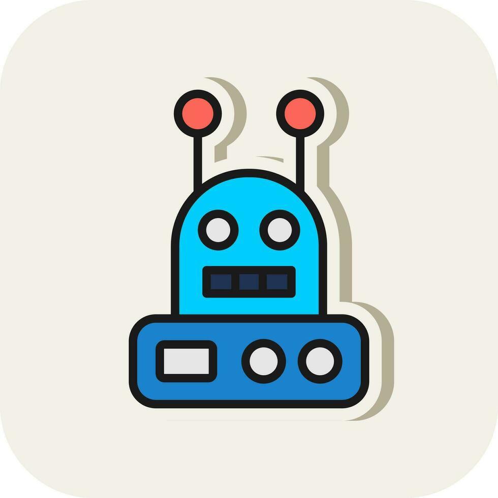 robot vector icono diseño