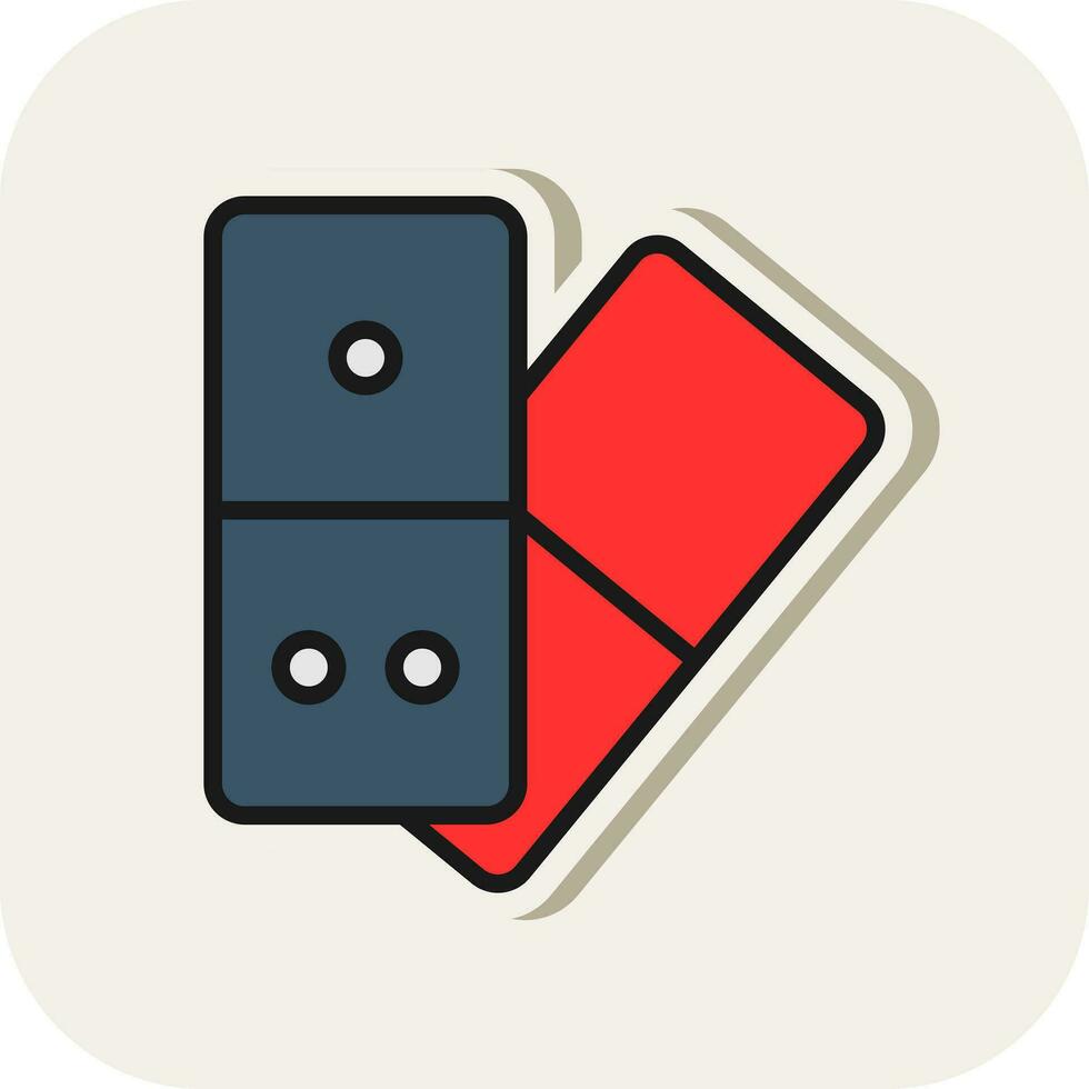 Domino  Vector Icon Design