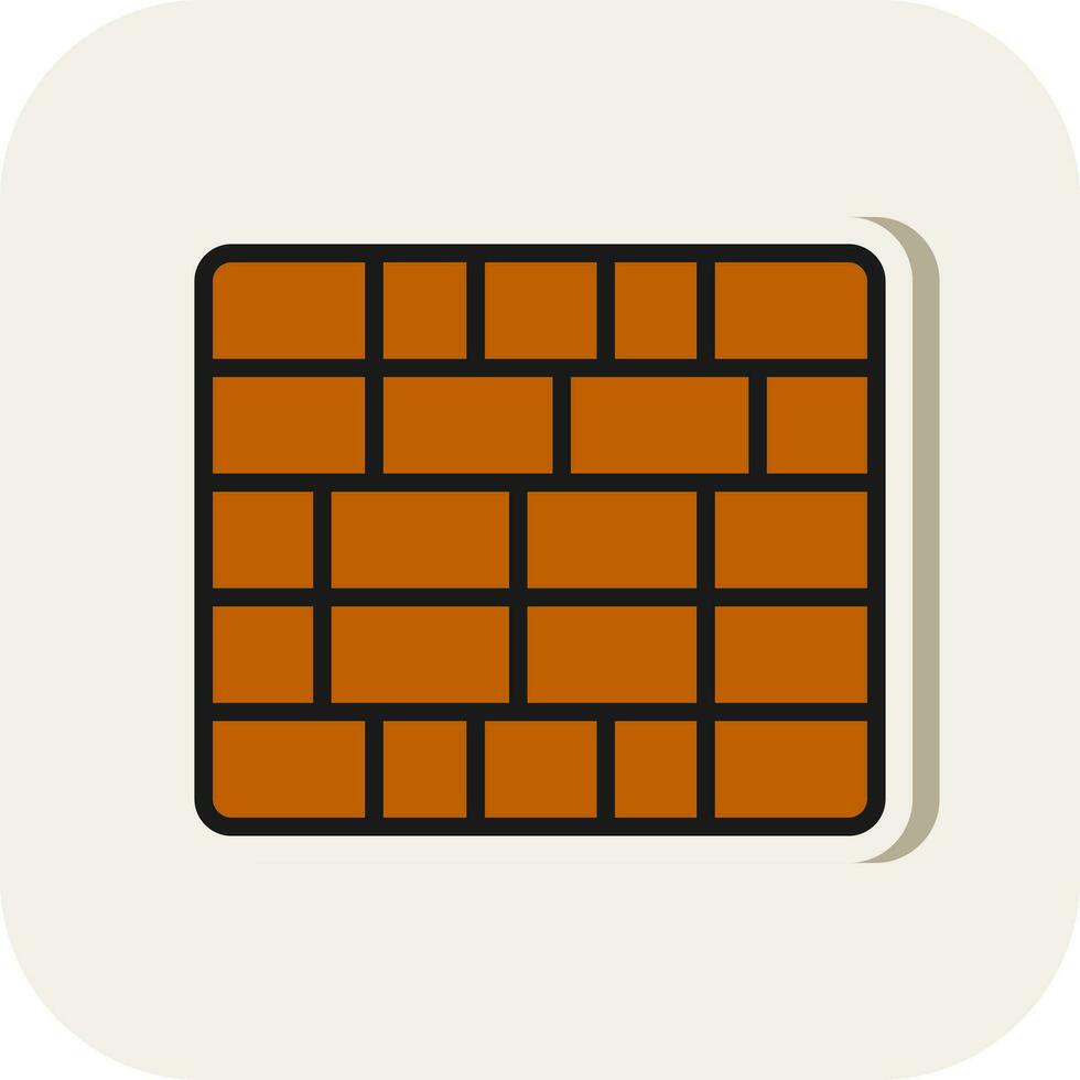 Brickwall  Vector Icon Design