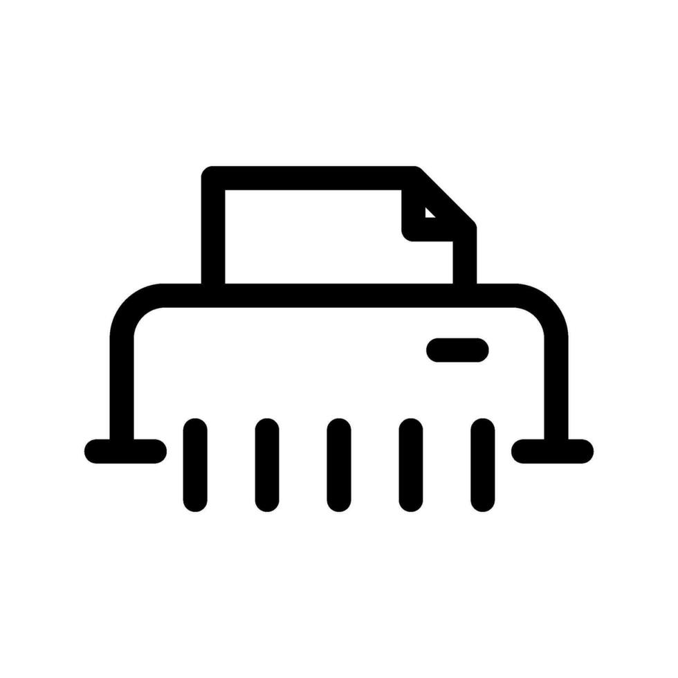 Shredder Icon Vector Symbol Design Illustration