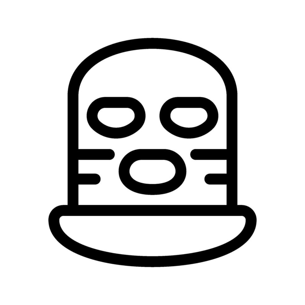 Terrorist Mask Icon Vector Symbol Design Illustration