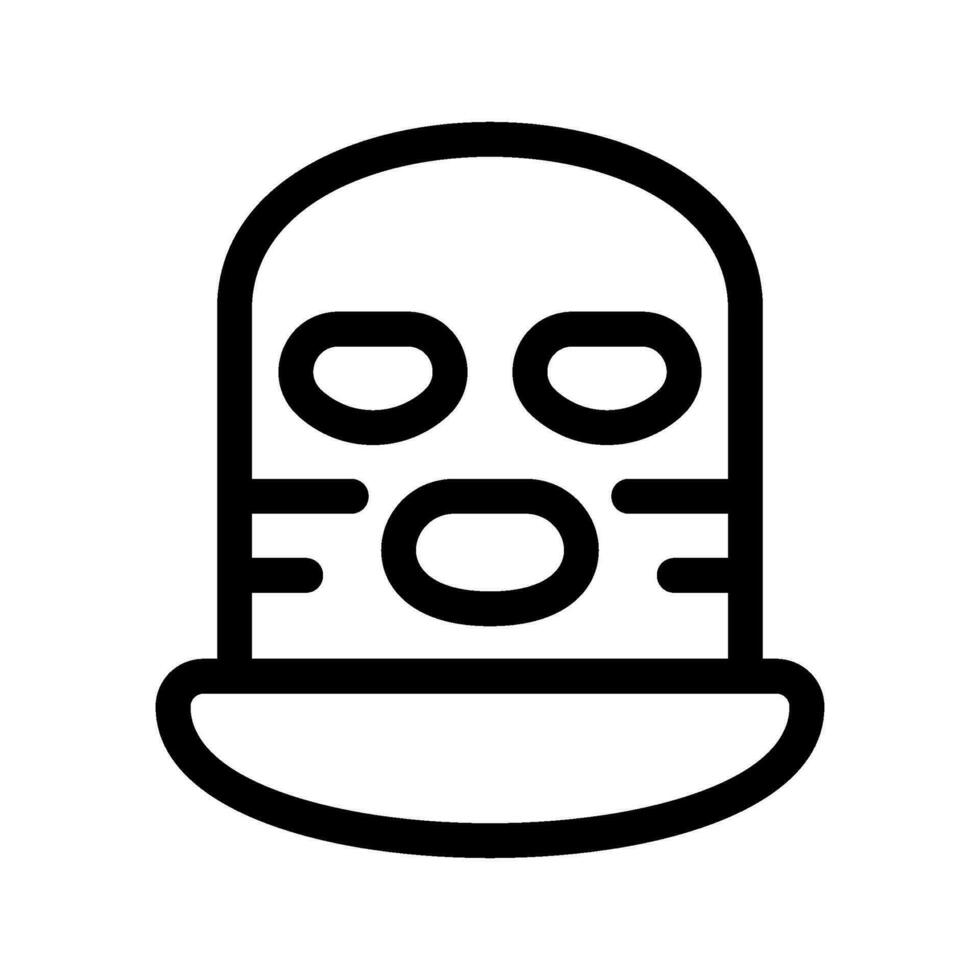 terrorista máscara icono vector símbolo diseño ilustración