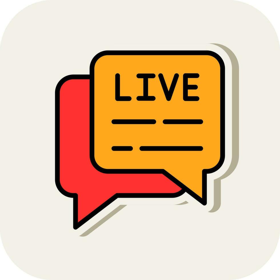 Live Chat  Vector Icon Design