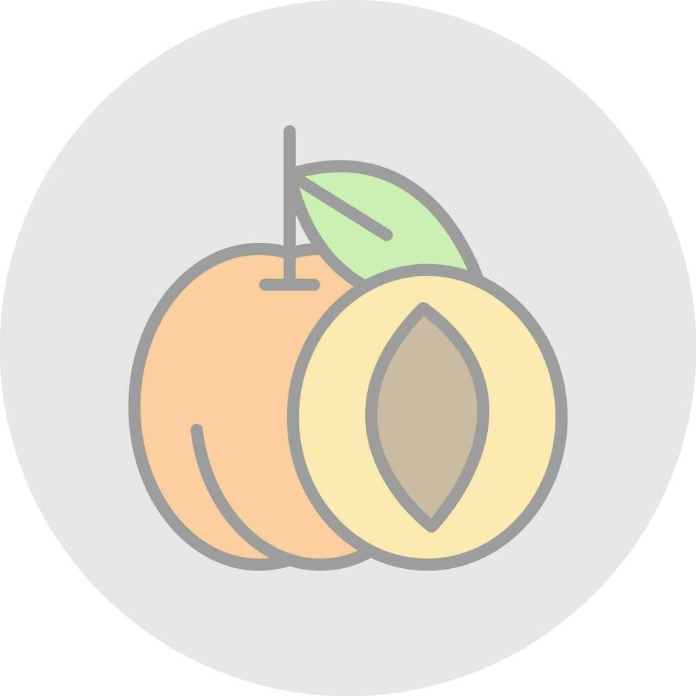 Apricot Vector Icon Design