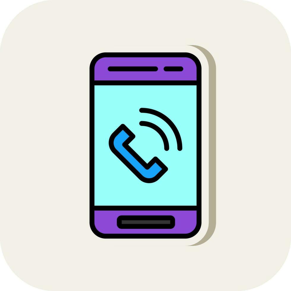 teléfono llamada vector icono diseño