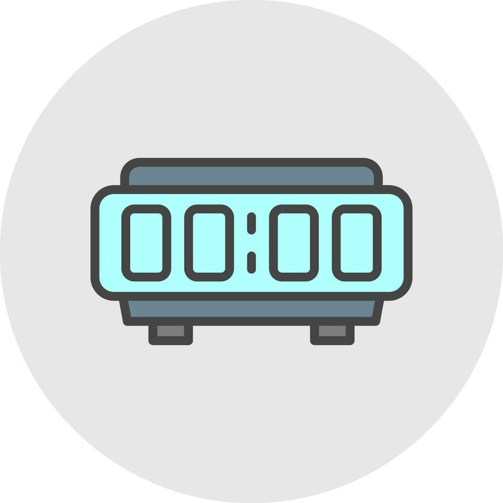 Digital Alarm Clock  Vector Icon Design