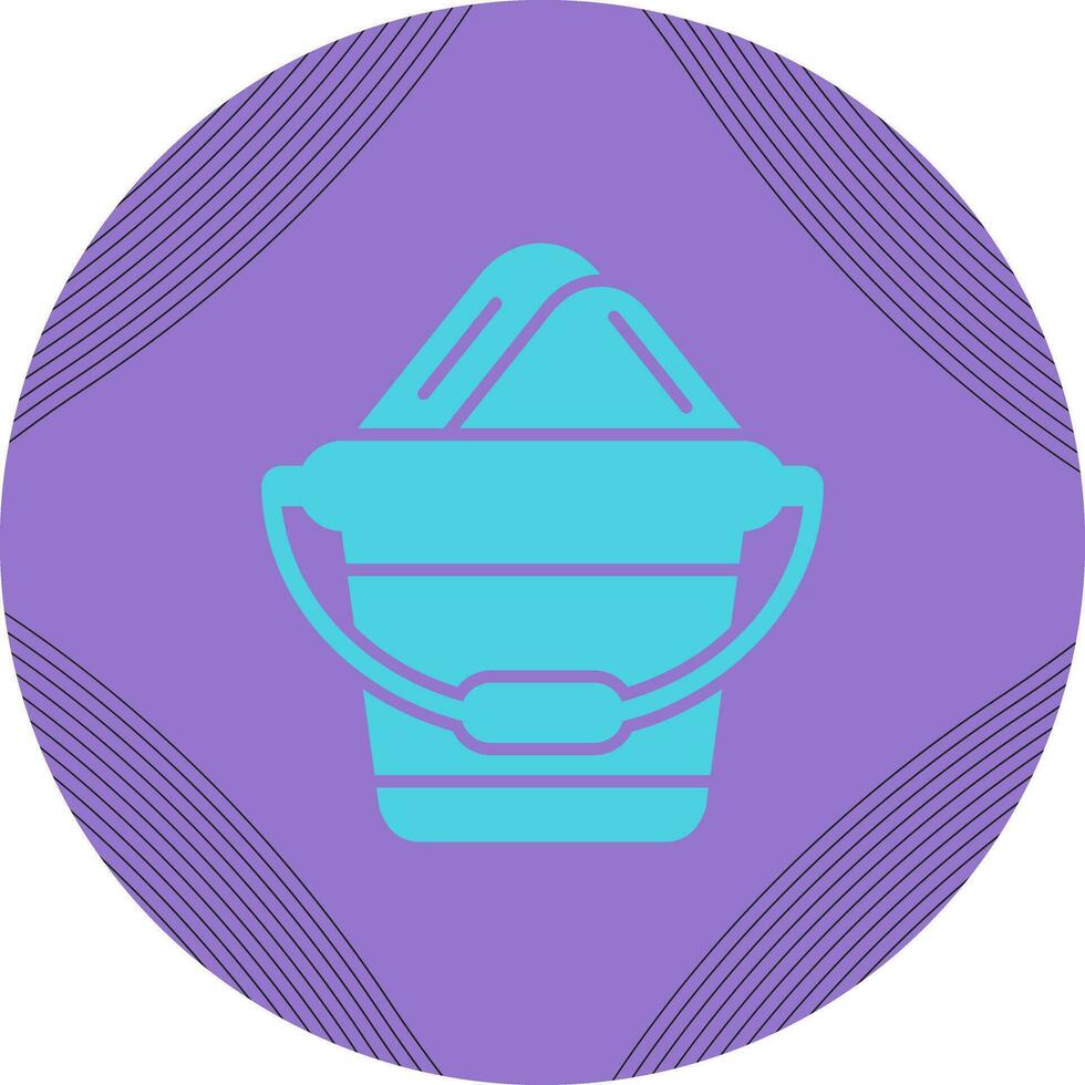 Sand Bucket Vector Icon