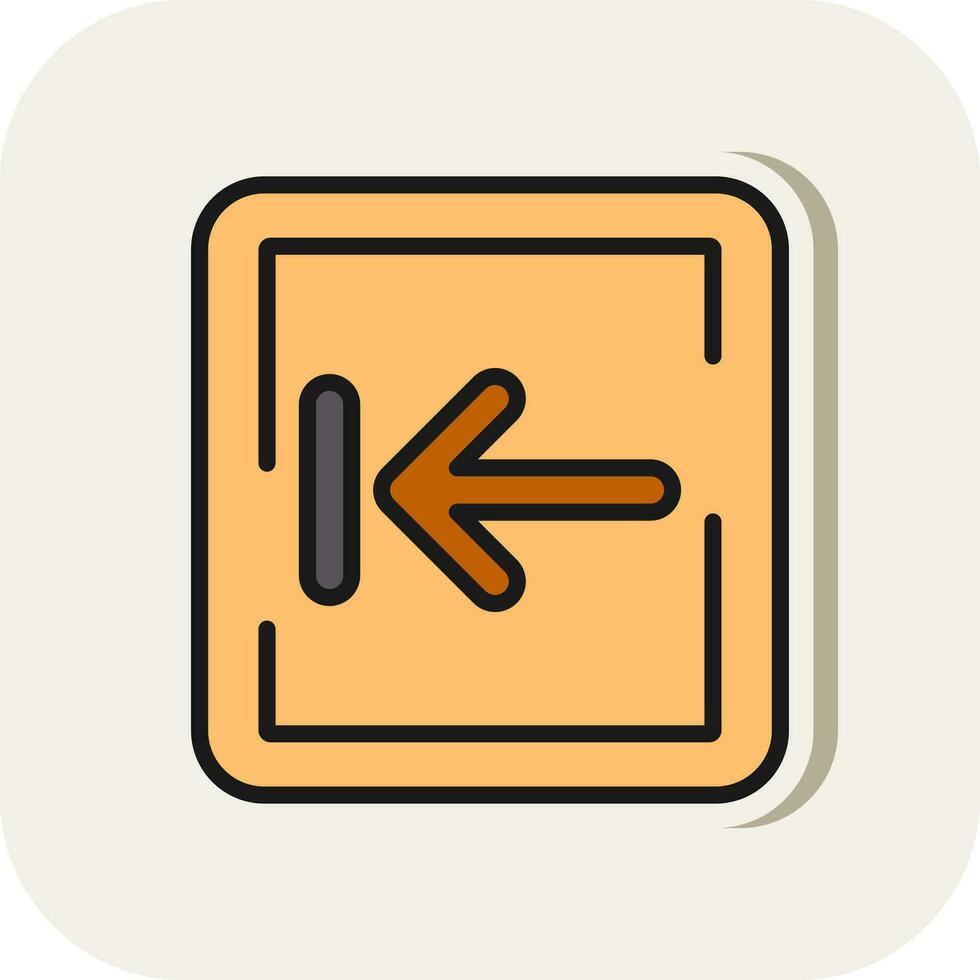 Left Arrows Vector Icon Design