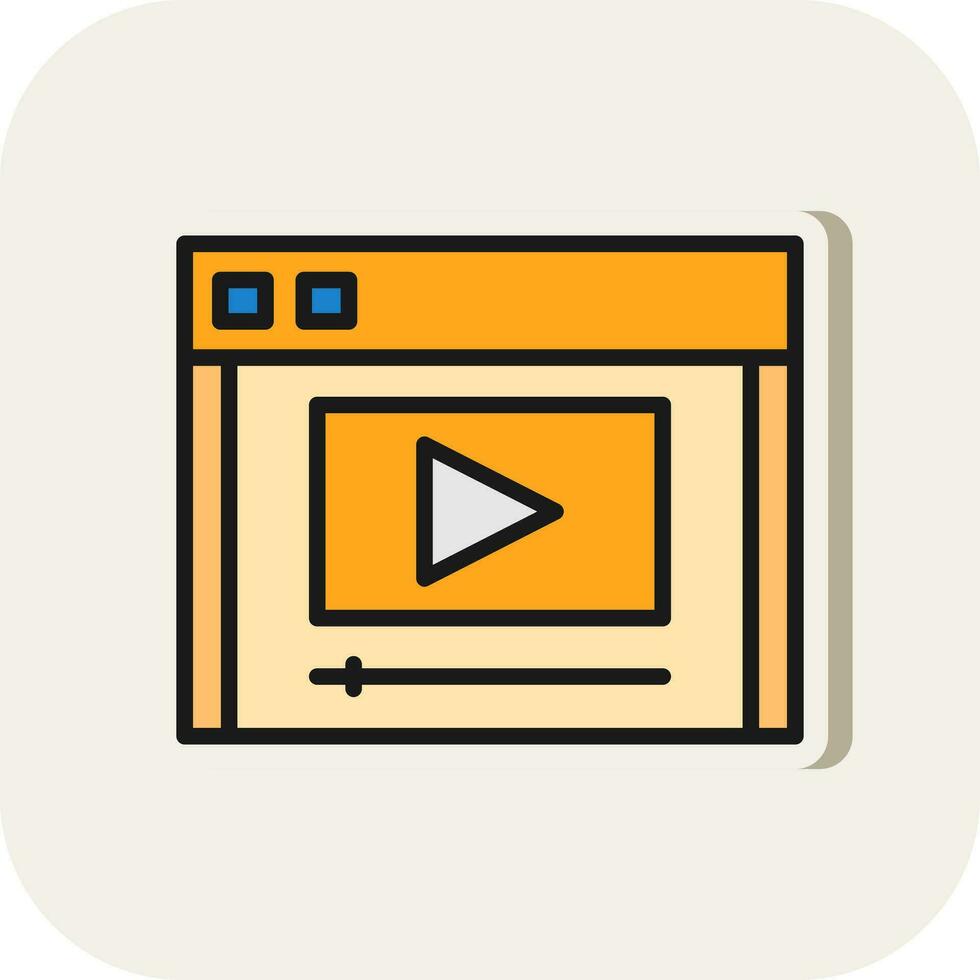 vídeo corriente vector icono diseño