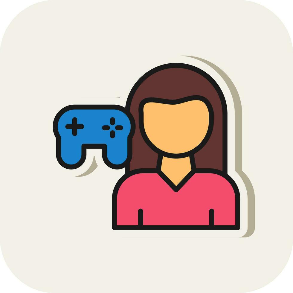 Gamer Vector Icon Design