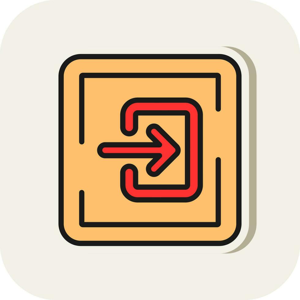 Log In Vector Icon Design