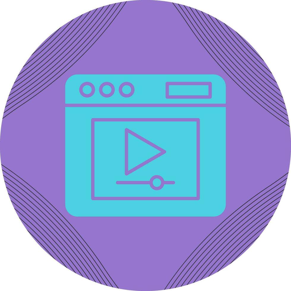 Video Player Vector Icon