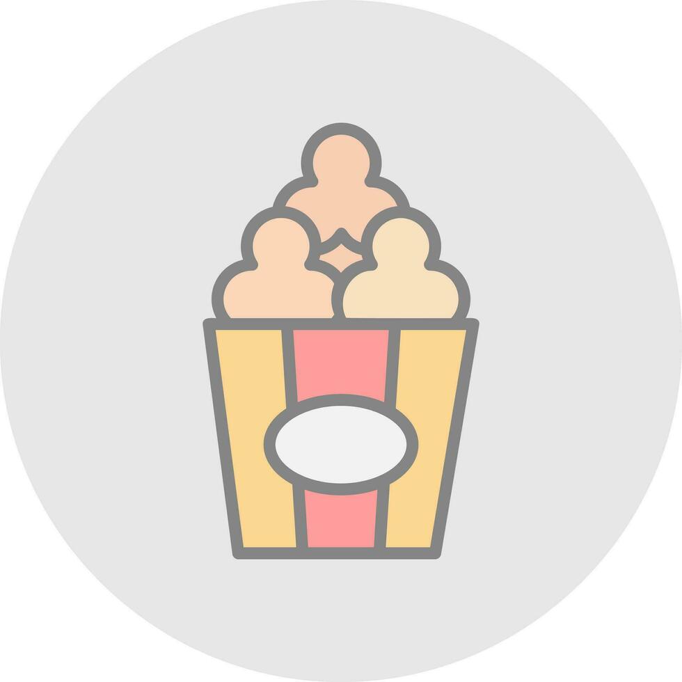 Popcorn  Vector Icon Design