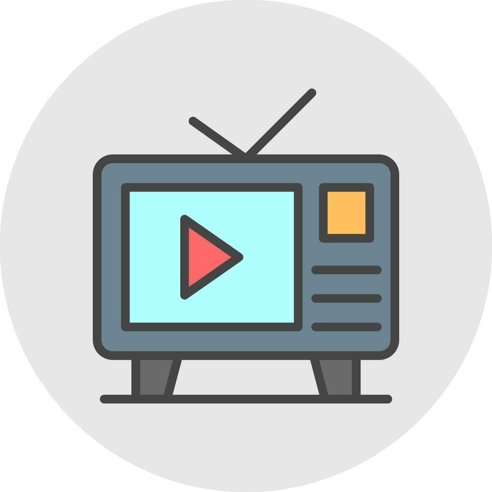 Television  Vector Icon Design