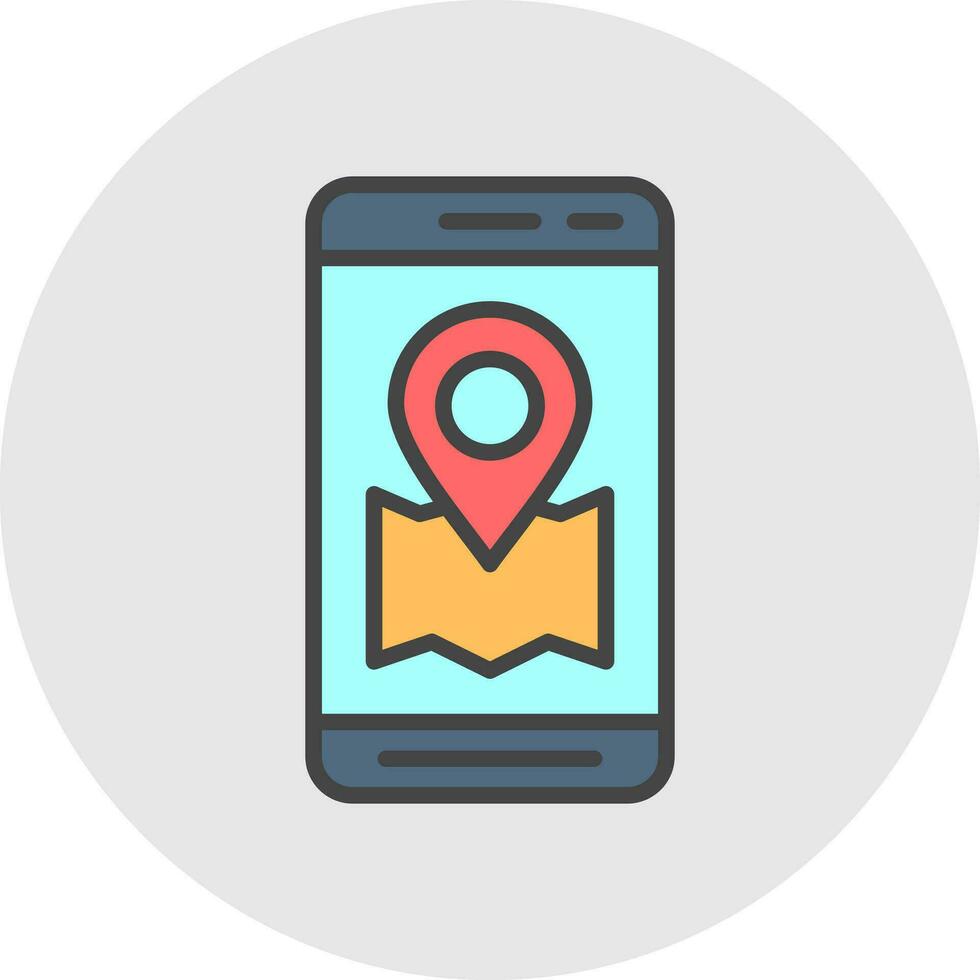 Location App  Vector Icon Design