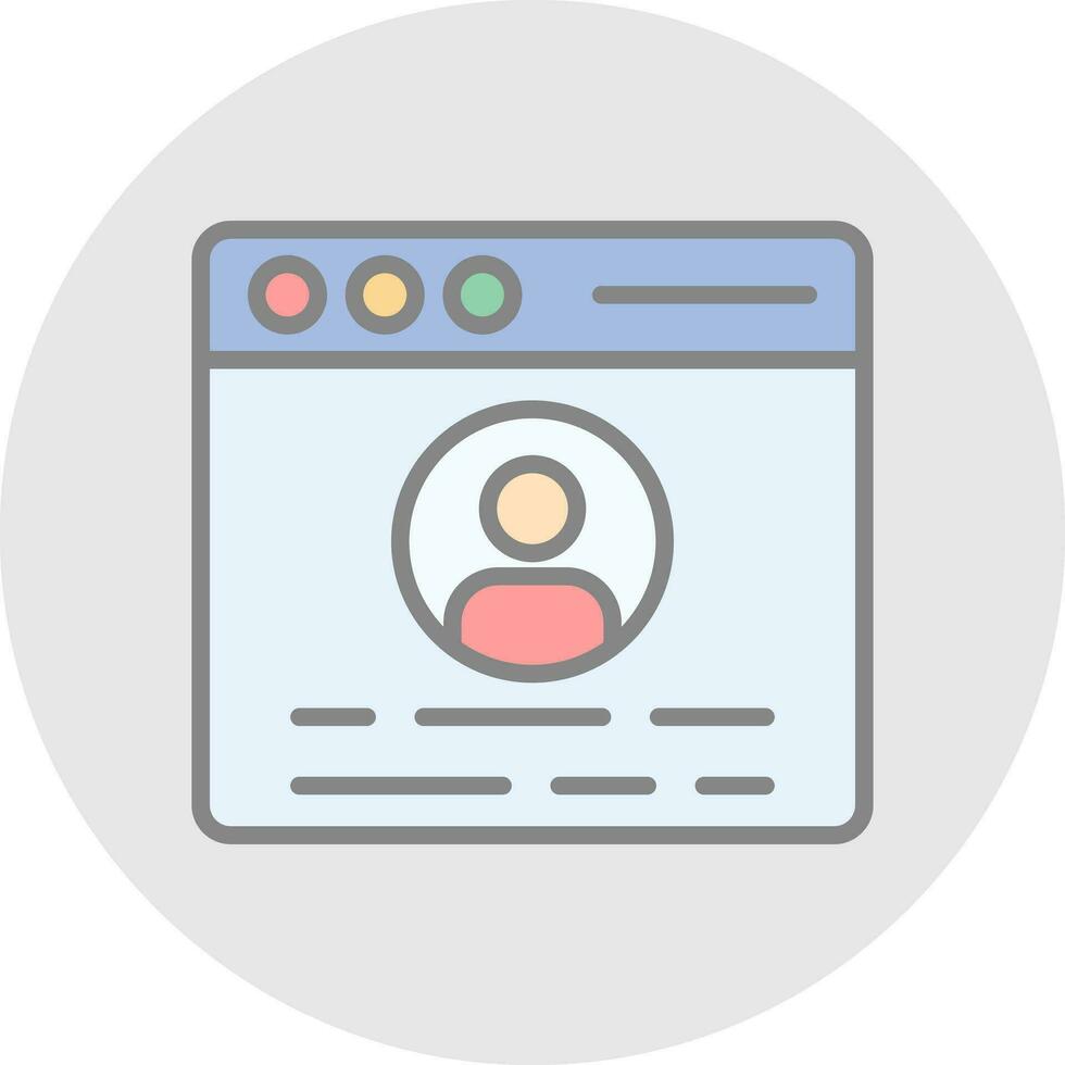Profile  Vector Icon Design
