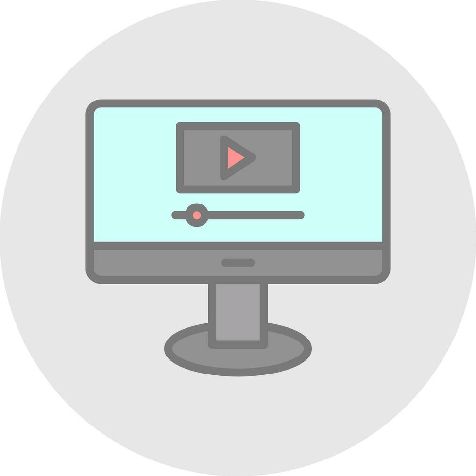 Video Streaming  Vector Icon Design
