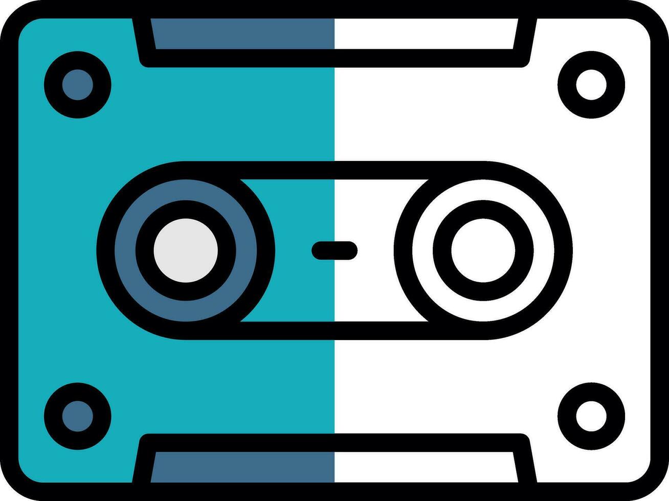 Video Tape  Vector Icon Design