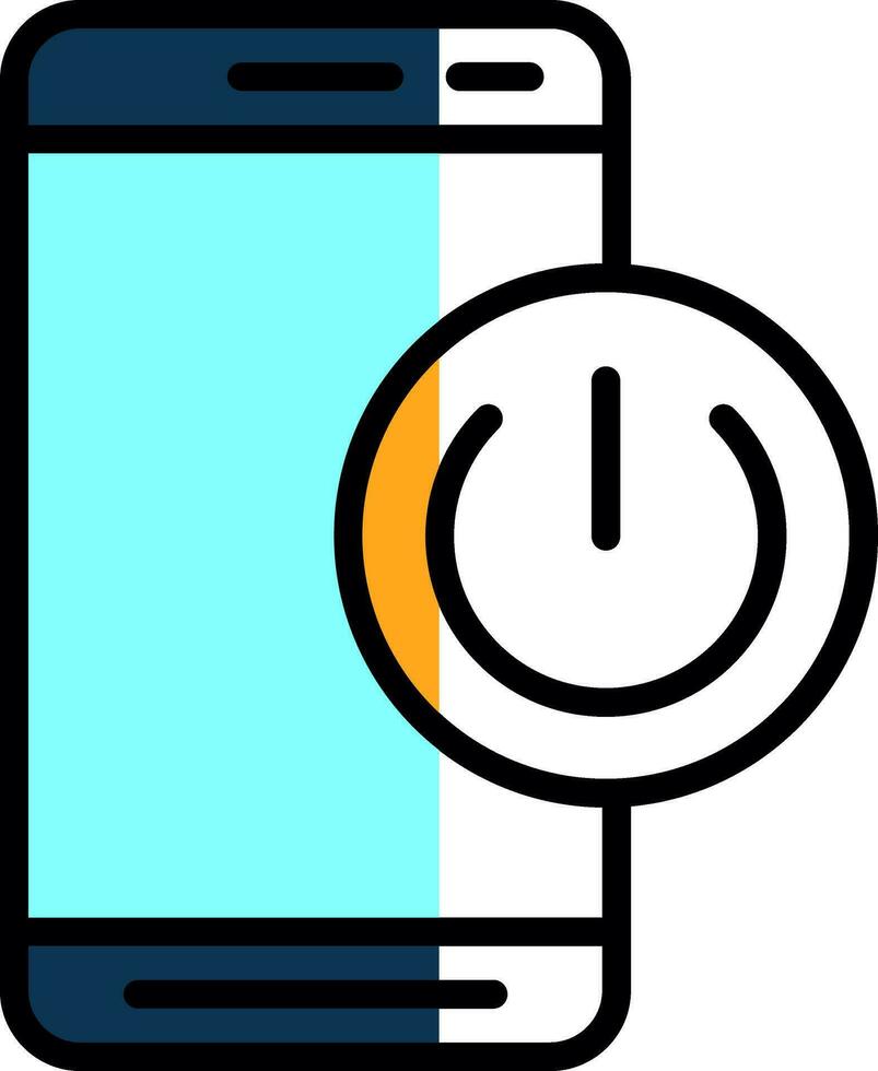Mobile On Off  Vector Icon Design