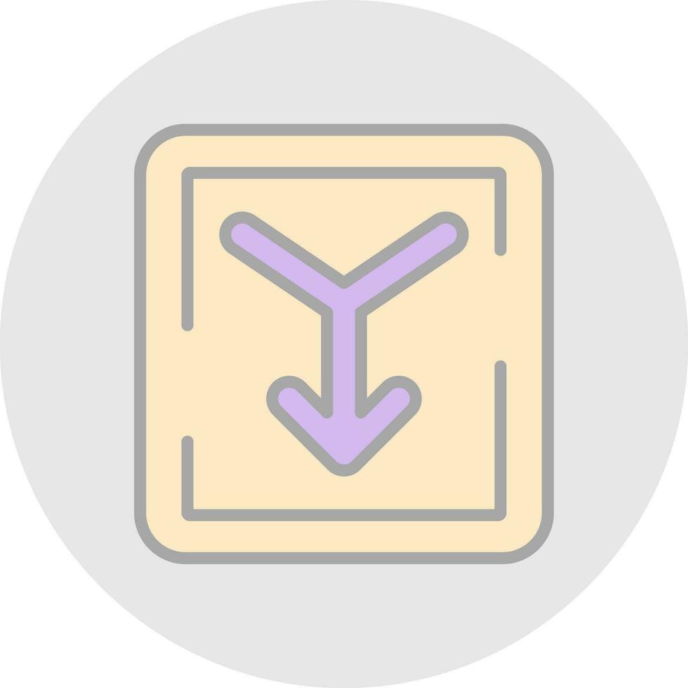 Merge Vector Icon Design