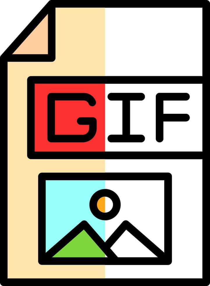 gif vector icono diseño