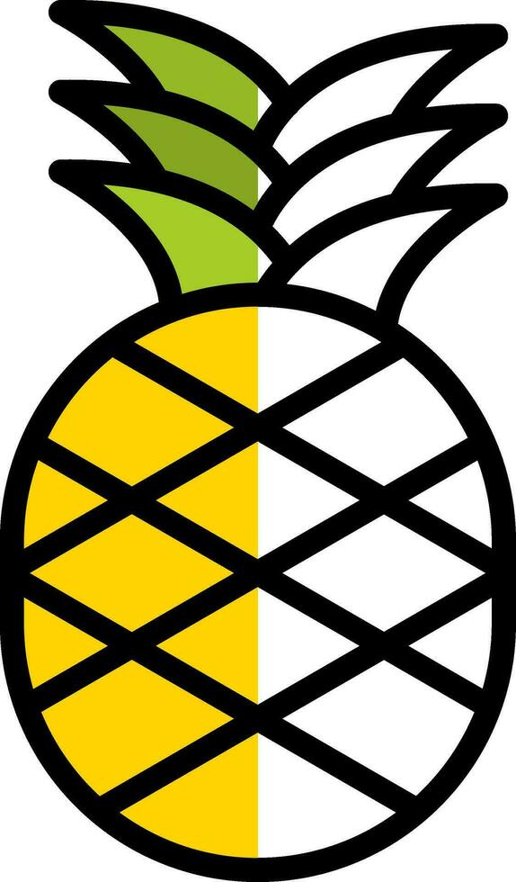 diseño de icono de vector de piña