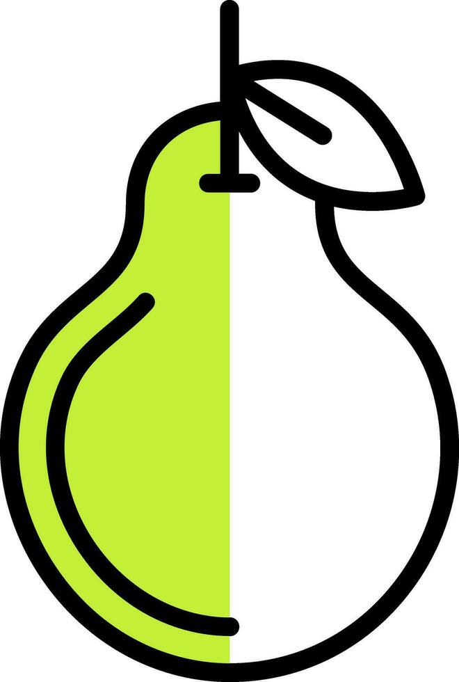 Pear Vector Icon Design