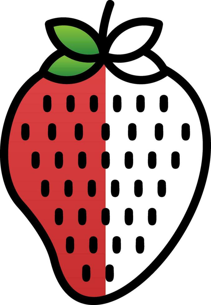 Strawberry Vector Icon Design