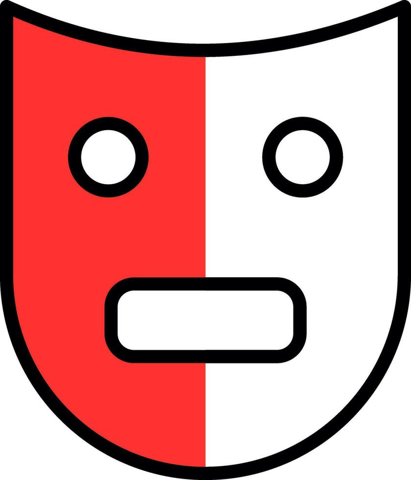 Theatre Mask  Vector Icon Design