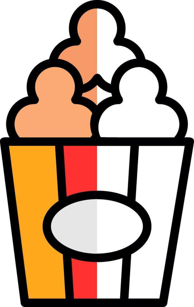 Popcorn  Vector Icon Design