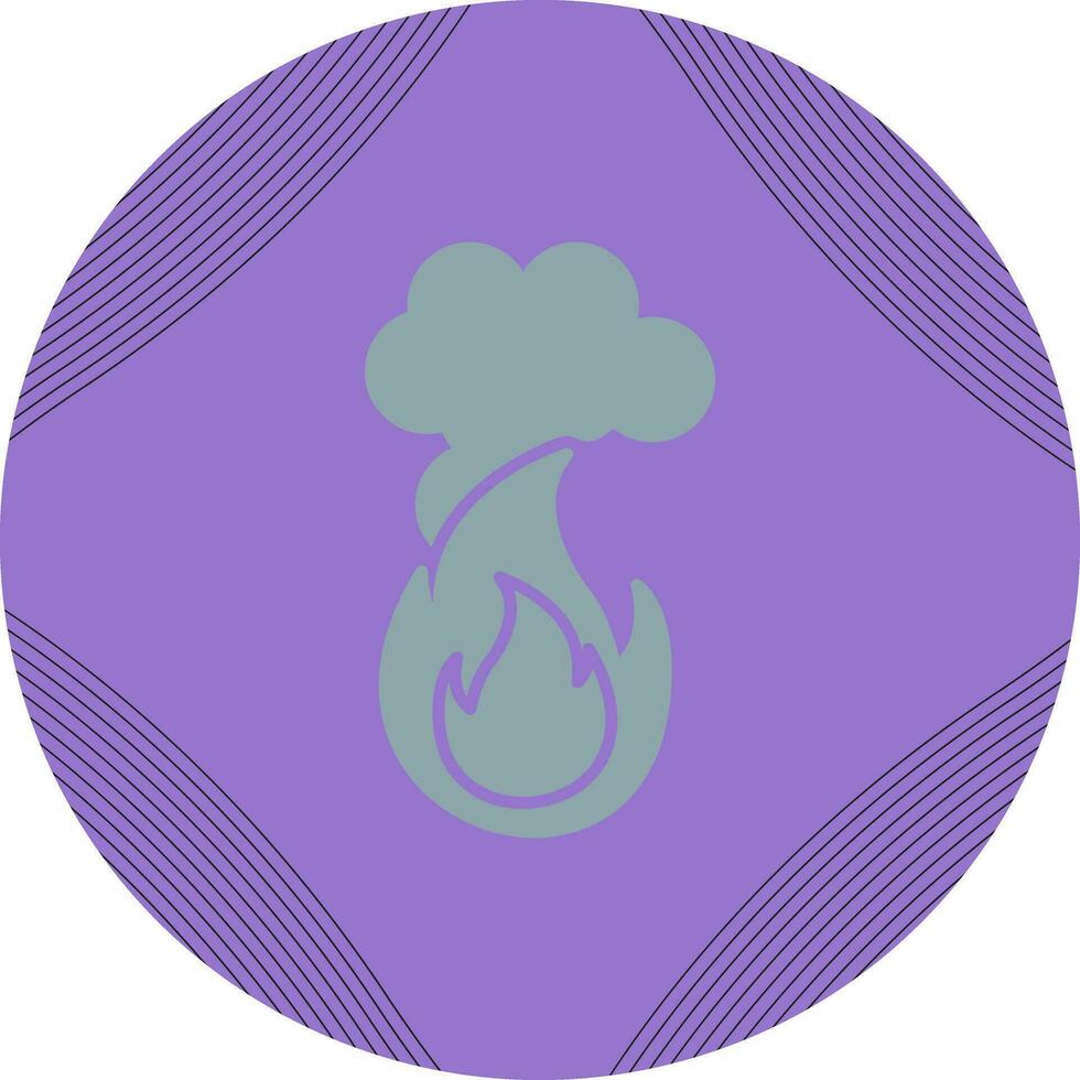 Fire Pollution Vector Icon