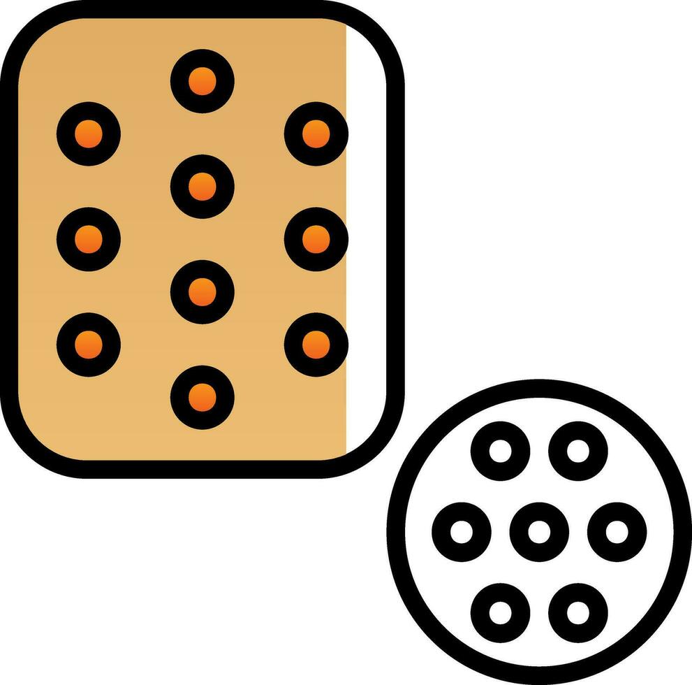 Biscuit Vector Icon Design