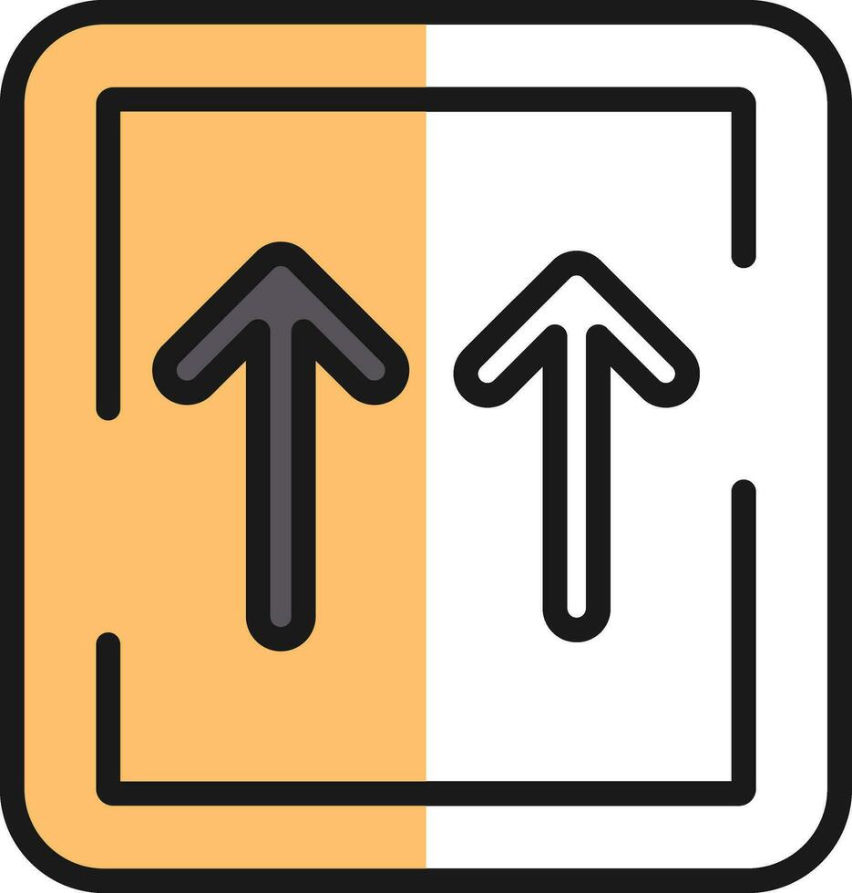 Up Arrows Vector Icon Design