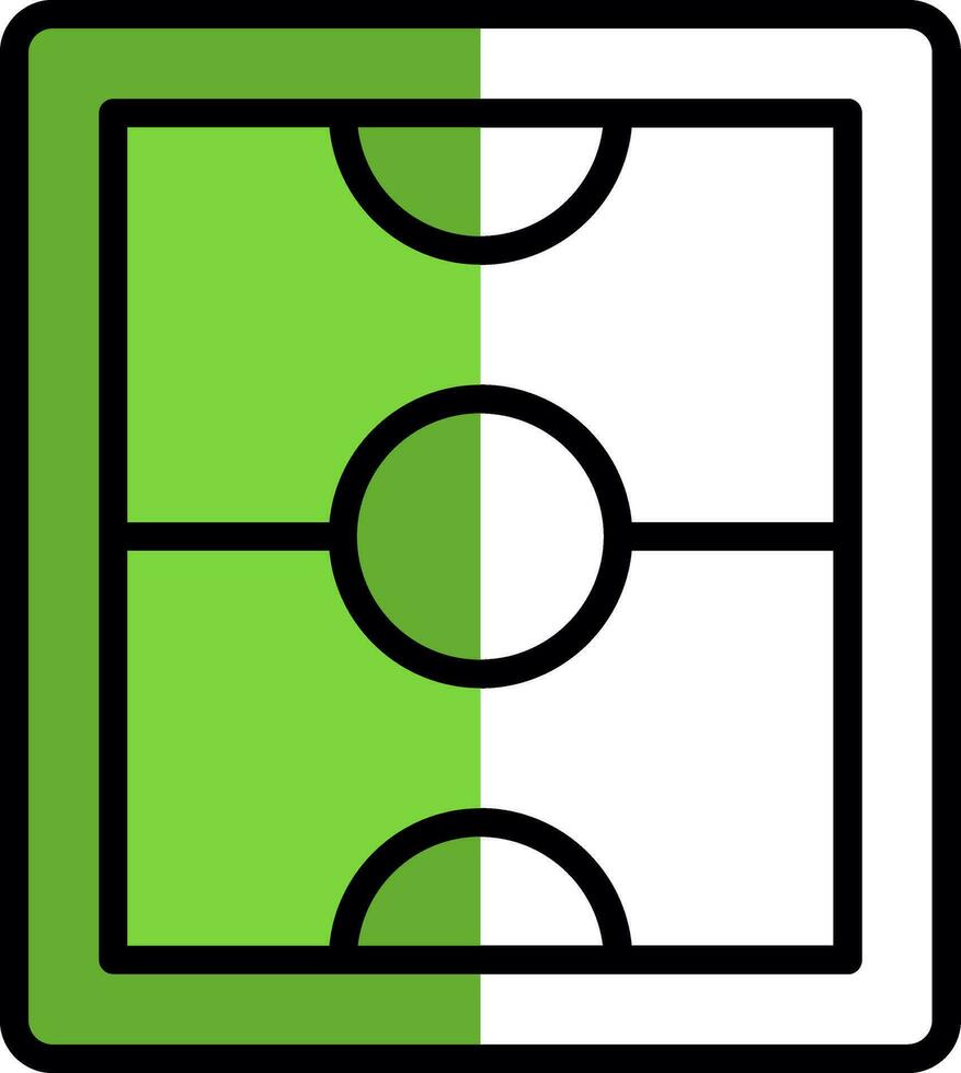 fútbol campo vector icono diseño