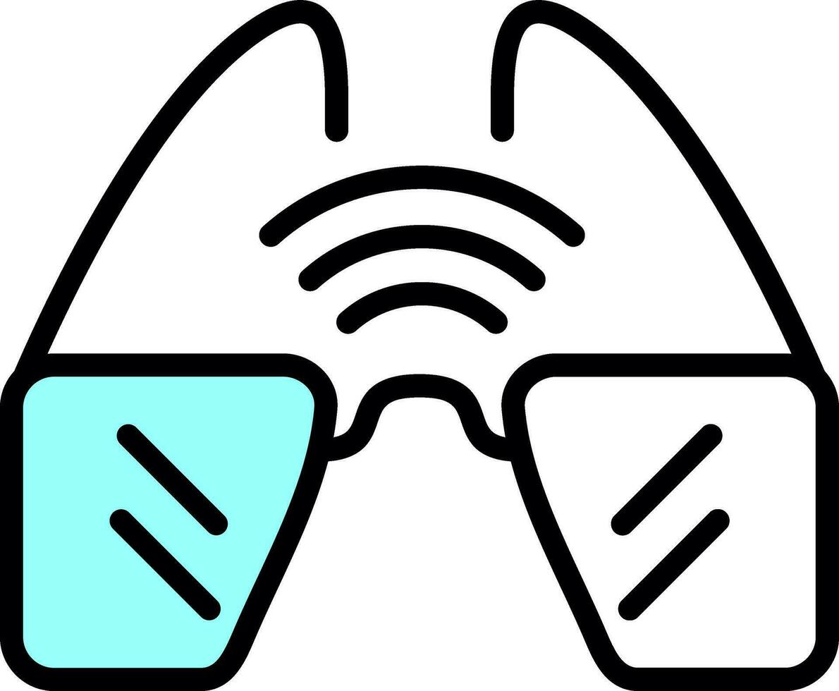 Smart Glasses  Vector Icon Design