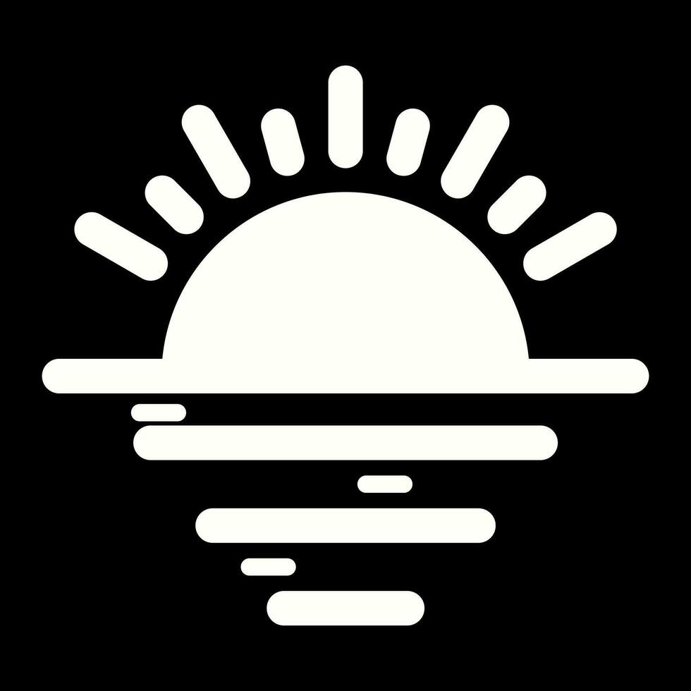 Sunset Vector Icon