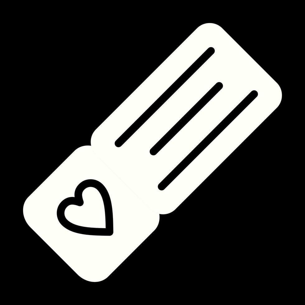 Love coupon book Vector Icon