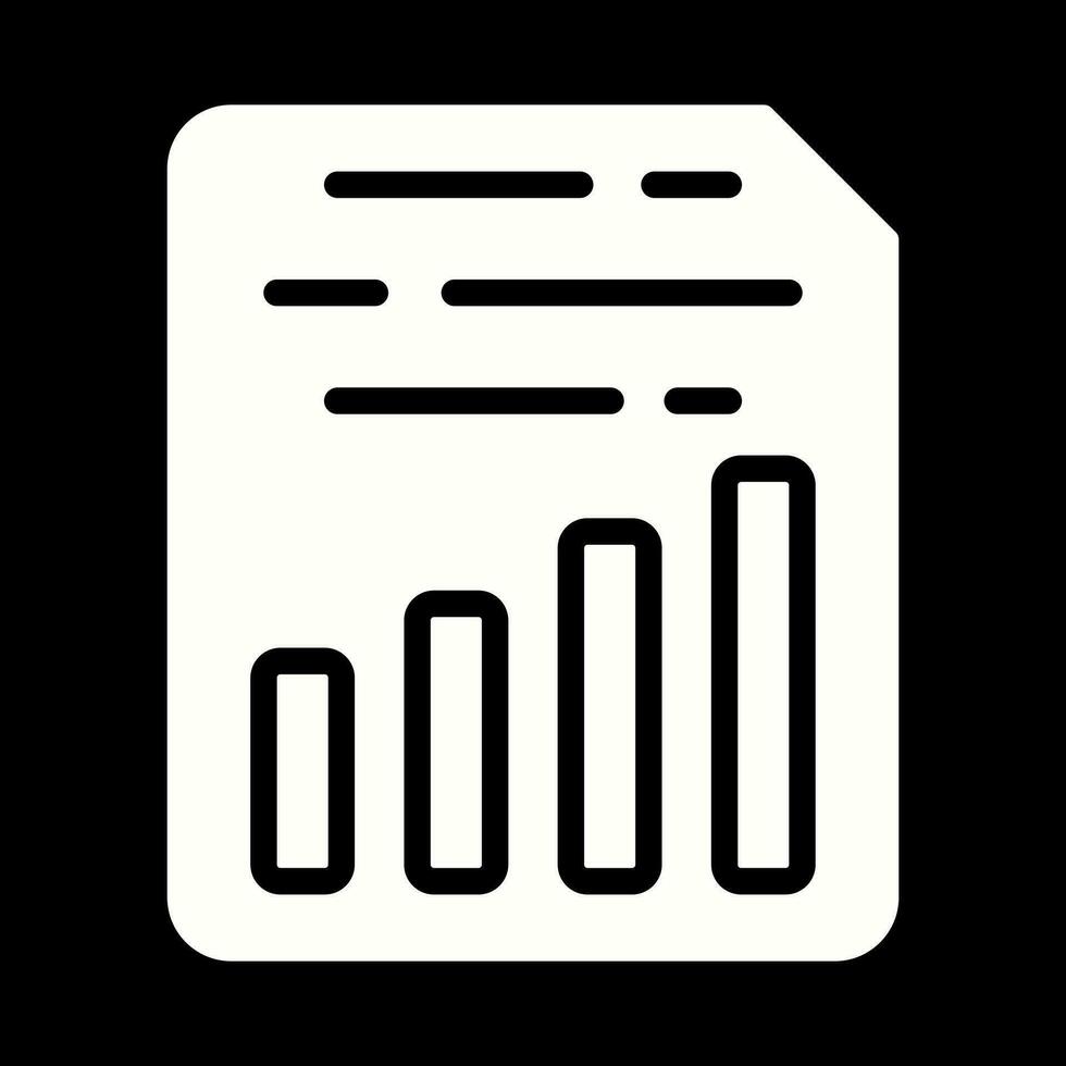 Document Insert Chart Vector Icon
