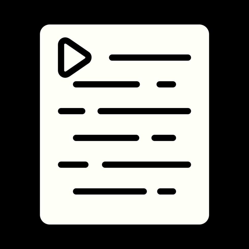 Document Indent Vector Icon