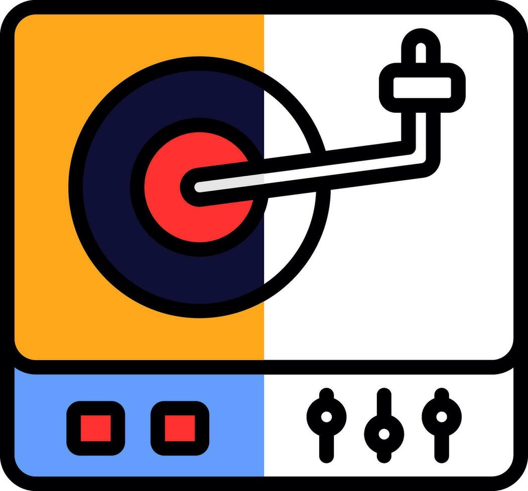 Phonograph  Vector Icon Design