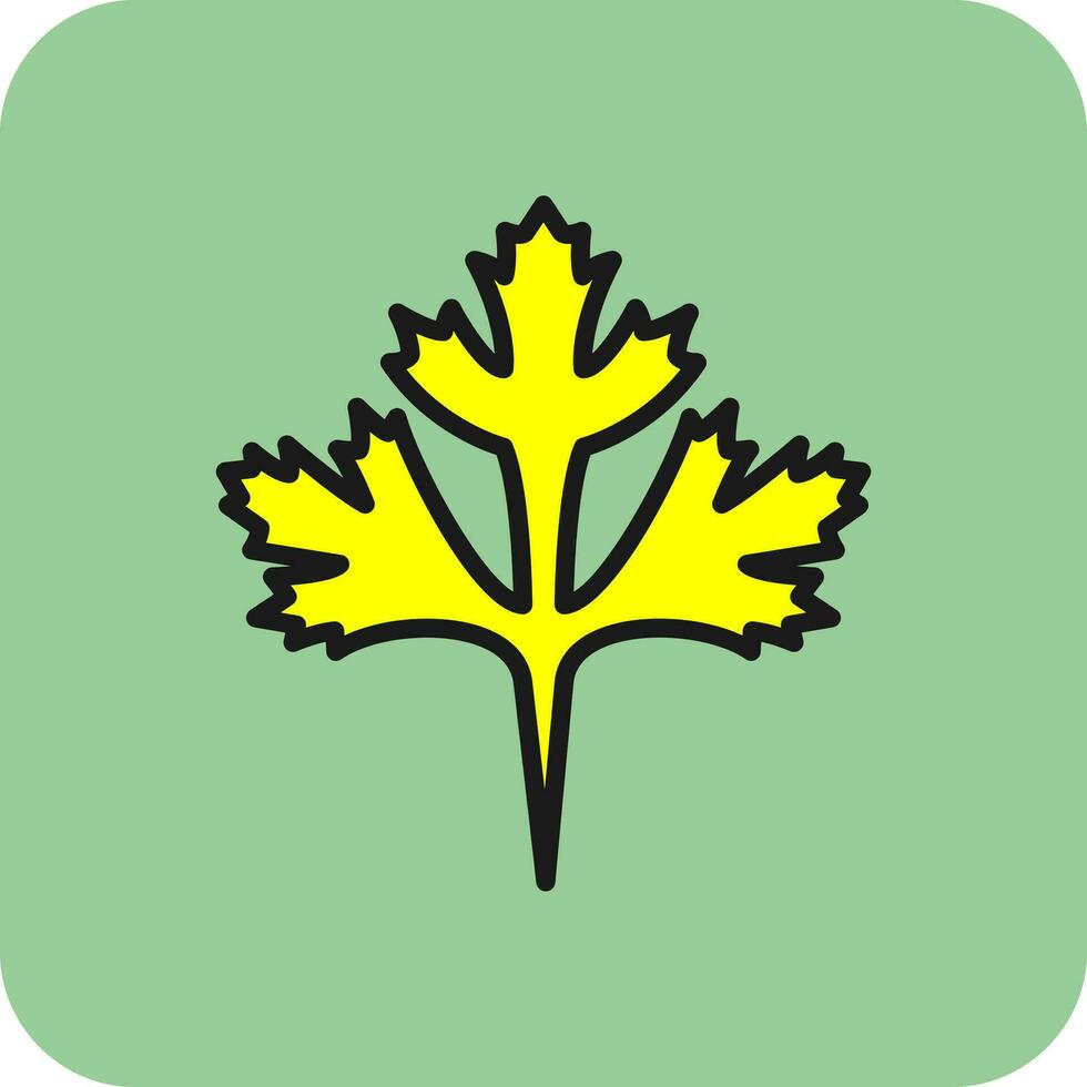Cilantro Vector Icon Design