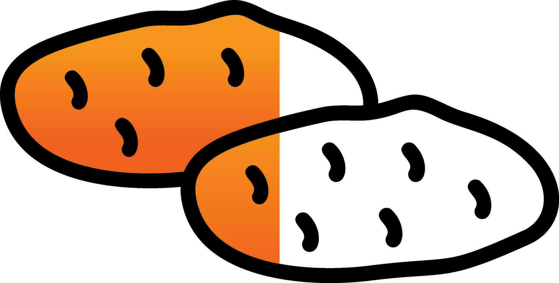 Potatoes Vector Icon Design