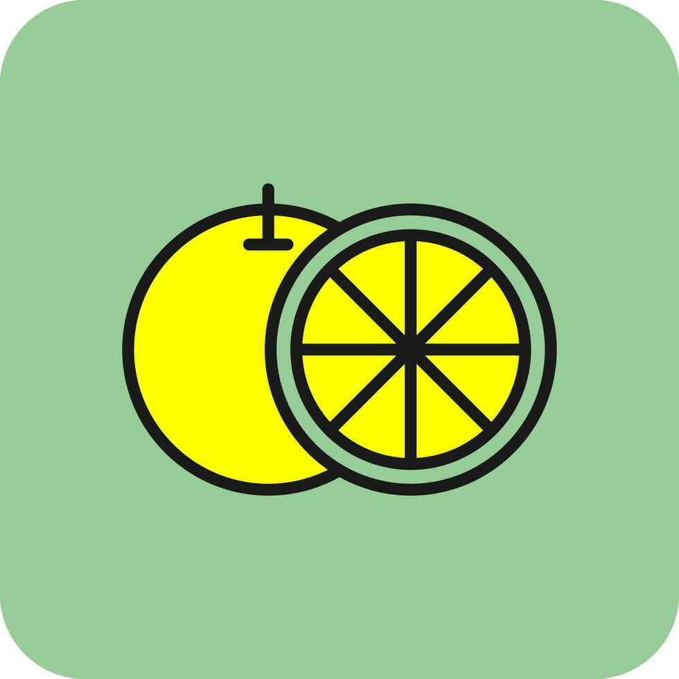 Grapefruit Vector Icon Design