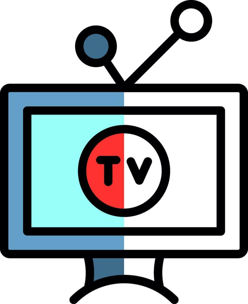 Television  Vector Icon Design