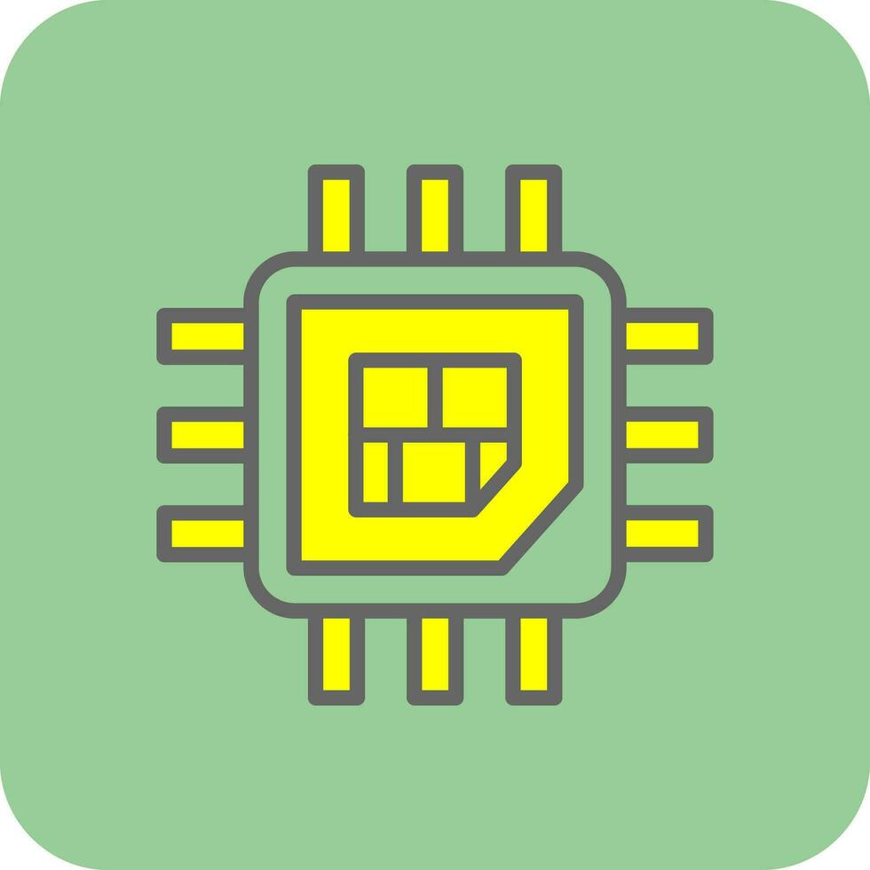 Processor  Vector Icon Design