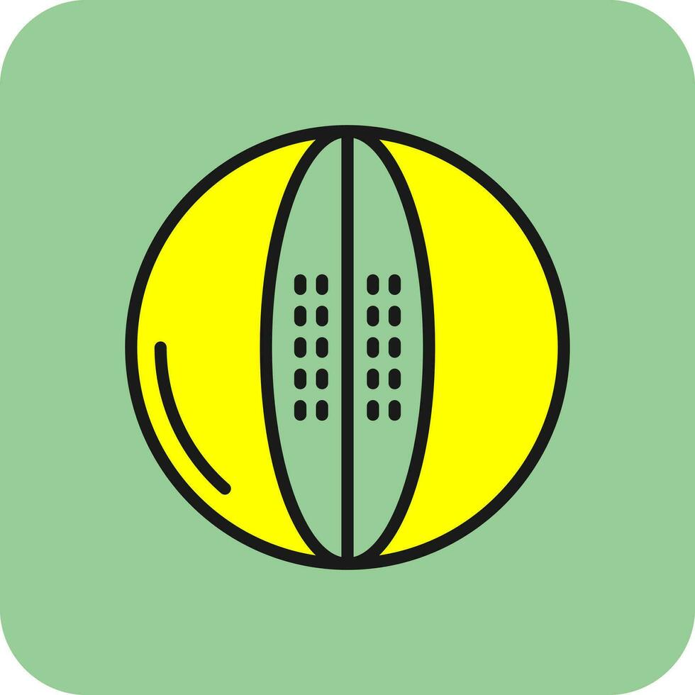 Melon Cantaloupe Vector Icon Design