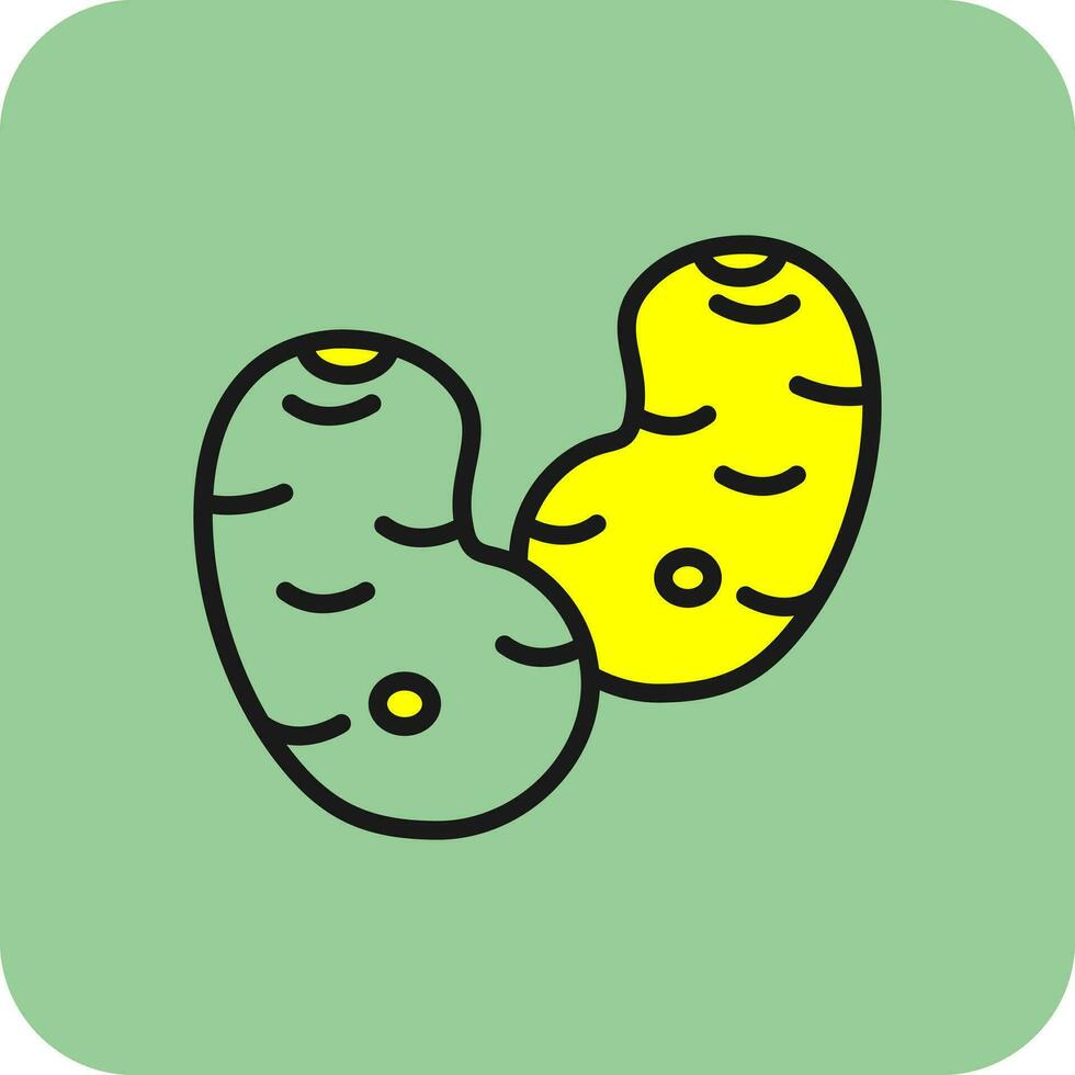 Potato Vector Icon Design