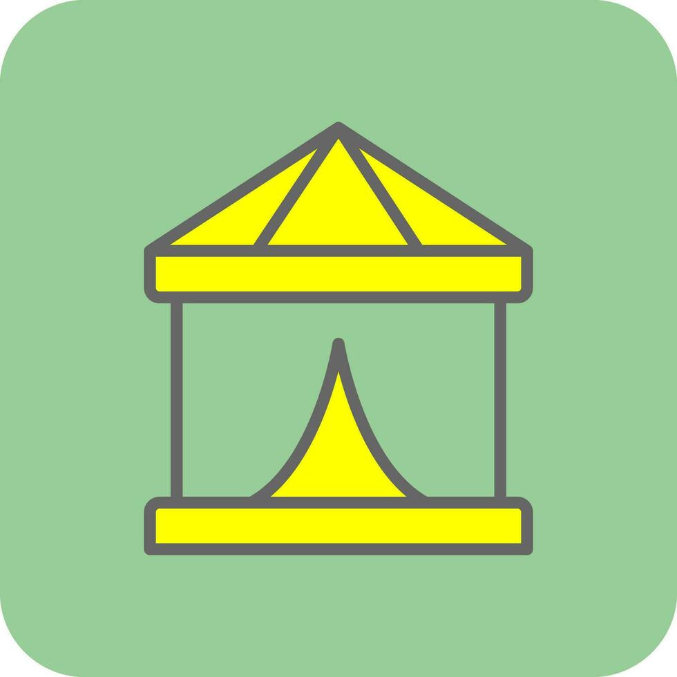 Circus Tent  Vector Icon Design